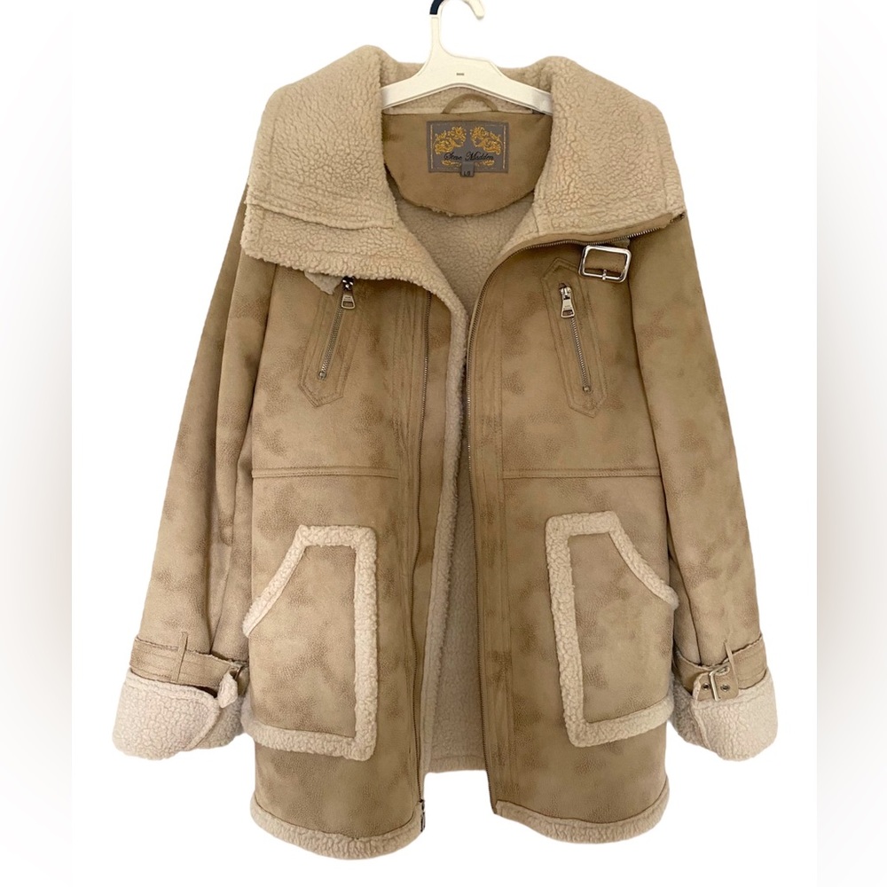 Vintage Y2K Steve Madden Winter coat | Faux Suede lining Shearling